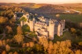 Arundel Castle, Arundel, West Sussex, England, United Kingdom. Bird Eye View Royalty Free Stock Photo