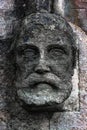 Gargoyle man stone head Royalty Free Stock Photo