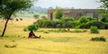 Arusha, Tanzania, January 2020: maasai People in their Village Typical Tribal lifestyle