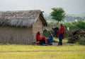 Arusha, Tanzania, January 2020: maasai People in their Village Typical Tribal lifestyle