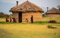 Arusha, Tanzania, January 2020: maasai People in their Village Typical Tribal lifestyle