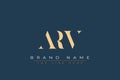 ARV abstract letter logo design Royalty Free Stock Photo