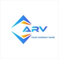 ARV abstract technology logo design on white background. ARV creative initials Royalty Free Stock Photo