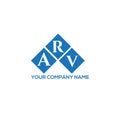 ARV letter logo design on white background. ARV creative initials letter logo concept. ARV letter design Royalty Free Stock Photo