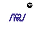 ARV Logo Letter Monogram Design Royalty Free Stock Photo