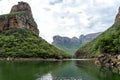 Boattrip on the Blyde River part of the famous Panorama Route in South Africa, from a boat. Royalty Free Stock Photo