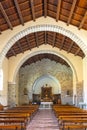 Arzachena, Sardinia, Italy - Interior of the Church of Saint Mary della Neve - Chiesa di Santa Maria della Neve - in Arzachena,