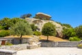 Arzachena, Sardinia, Italy - Prehistoric granite Mushroom Rock - Roccia il Fungo - of neolith Nuragic period, symbol of Arzachena