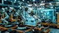 Industrial robots will evolve to be more adaptable and multifunctional Royalty Free Stock Photo