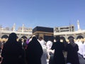 Huge crowd of pilgrims in Mecca - Islamic sacred site - Religious trip in Makkah