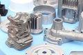 as cast  aluminium die casting part Royalty Free Stock Photo