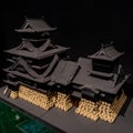 A Model of Kumamoto Castle showing the two main buildings.