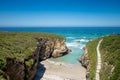 As Catedrais beach - Beach of the Cathedrals - Galicia, Spain Royalty Free Stock Photo