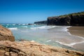 As Catedrais beach - Beach of the Cathedrals - Galicia, Spain Royalty Free Stock Photo
