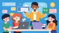 As the class progresses students excitedly share their coding creations with each other showcasing their unique