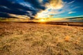 As Darkness Falls at Taberville Prairie Royalty Free Stock Photo