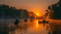 Sunrise fishing: A serene start to the day.