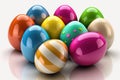 colorful easter eggs background.Ultra High Realistic. ultra high resolution, Isolated on White Background. Royalty Free Stock Photo