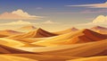As far as the eye can see the dunes roll on their evershifting shapes creating a landscape that is both serene and Royalty Free Stock Photo