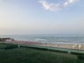 Beach and sea in the early morning Royalty Free Stock Photo