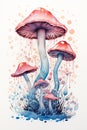 Enchanting Mushrooms: A Vibrant Display Amidst the Acid Rain and