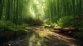 As I walked up to the podium I was struck. AI Generative As I wandered deeper into the bamboo forest. AI Generative