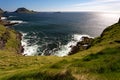 Exploring the beautiful shorelines of Faroe Islands Royalty Free Stock Photo