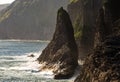 Exploring the beautiful shorelines of Faroe Islands Royalty Free Stock Photo