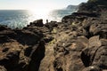 Exploring the beautiful shorelines of Faroe Islands Royalty Free Stock Photo