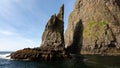 Exploring the beautiful shorelines of Faroe Islands Royalty Free Stock Photo