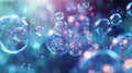 As they move through the water the subatomic particles leave behind a trail of tiny bubbles adding to the magical