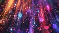 As the music pulsates the defocused lights slowly morph into vibrant and reflective prismatic patterns setting the tone