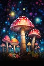 Enchanting Mushroom Kingdom: A Whimsical Wonderland of Lights, D