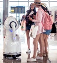 Robots in the airport terminal