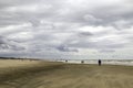 Summerstorm on the dutch coast near Katwijk aan zee. Royalty Free Stock Photo