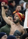 AS Roma football fans Royalty Free Stock Photo