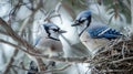 As we savor our homemade goodies we watch a pair of blue jays building a nest in the nearby tree branches