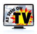 As Seen on TV - High Definition Television HDTV Royalty Free Stock Photo