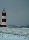 Winter wonderland on Plymouth Hoe