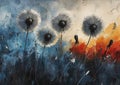 Whispers of Fear: A Surreal Journey through a Dandelion Field