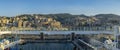 Sunset Vista of Genoa Port Royalty Free Stock Photo