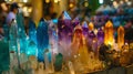 As the sun sets over the marketplace the crystal stall seems to come alive. The once stationary stones begin to pulsate