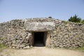 The site of Locmariaquer 4000 BC | the Table des Marchand Dolmen Royalty Free Stock Photo