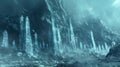 As the two armies clashed the Winter soldiers summoned pillars of ice from the ground ping their enemies within. The ice