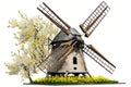 Beautiful Windmill Spring Season, the windmill springs to life once again.