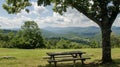 As you savor each bite of your picnic lunch take in the panoramic view of the surrounding mountain range