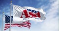 Asa Hutchinson 2024 presidential campaign flag waving with American flag