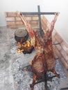 Asado Argentino a la estaca