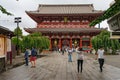 Asakusa Senso-ji, Sensoji temple landmark with tourists in Tokyo, Japan