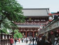 Asakusa, Tokyo, Japan - Hozomon, the inner of two large entrance gates of Senso-ji.